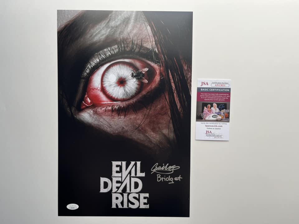 Gabrielle Echols Signed 11x17 Evil Dead Rise Mini Poster