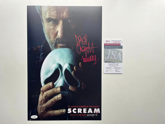 David Arquette Signed "Dewey" 11x17 Scream Photo - JSA COA