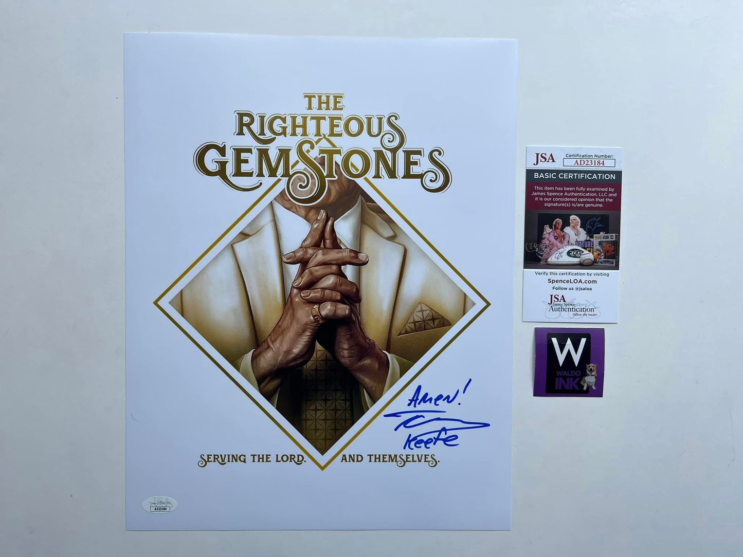Tony Cavalero Righteous Gemstones 11x14 Photo - JSA COA