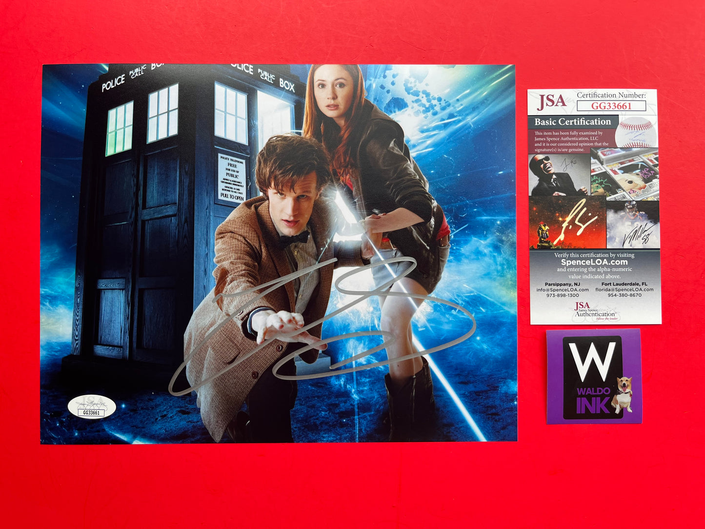 Matt Smith Signed Doctor Who 8x10 Photo - JSA COA GG33661