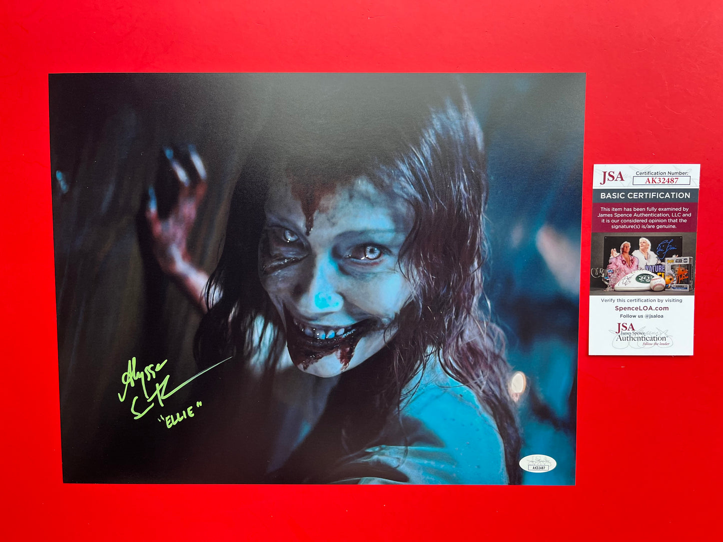 Alyssa Sutherland Evil Dead Rise 11x14 Photo - JSA AK32487