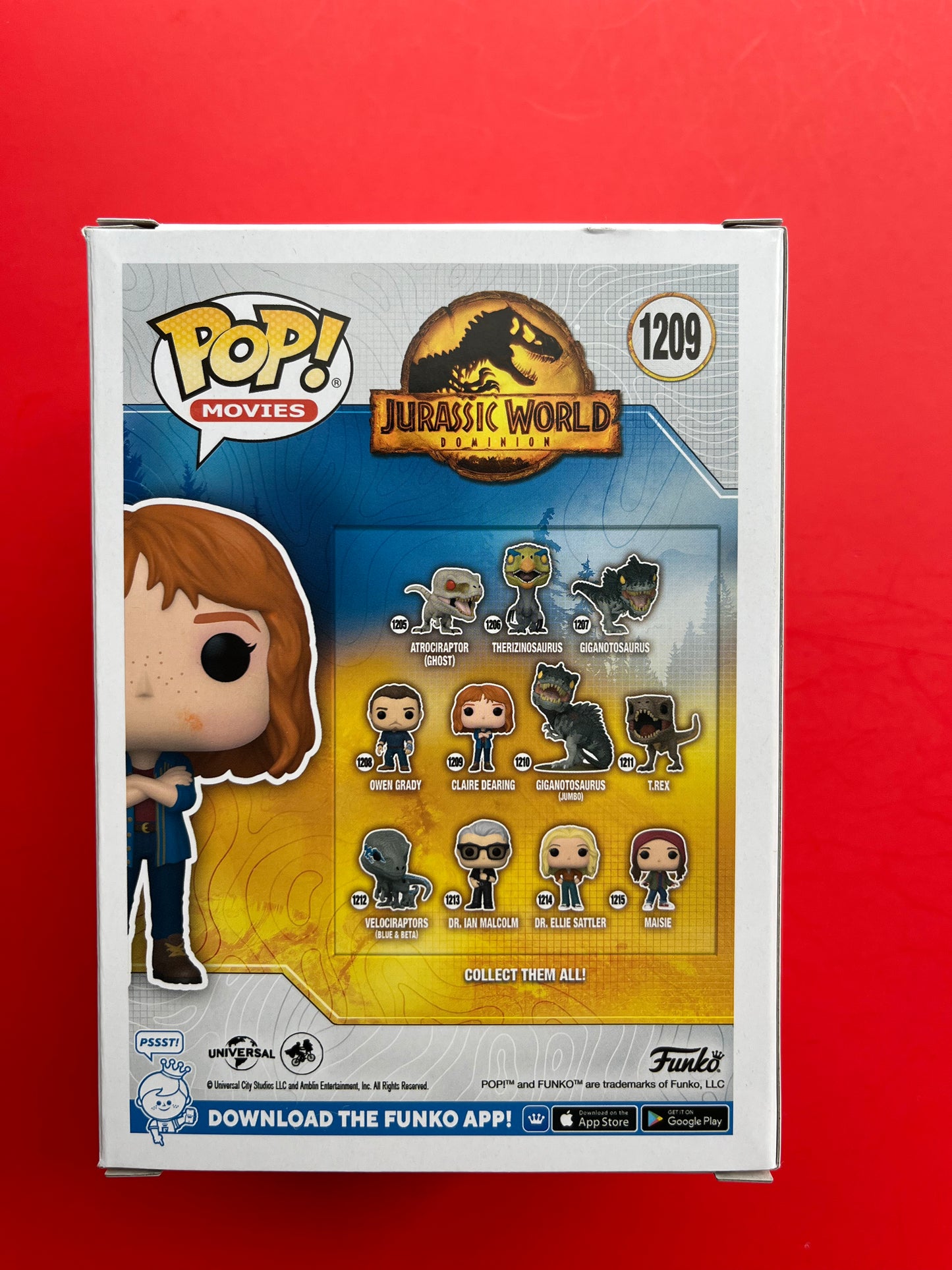 Bryce Dallas Howard “Claire Dearing” Funko Pop JSA COA 511