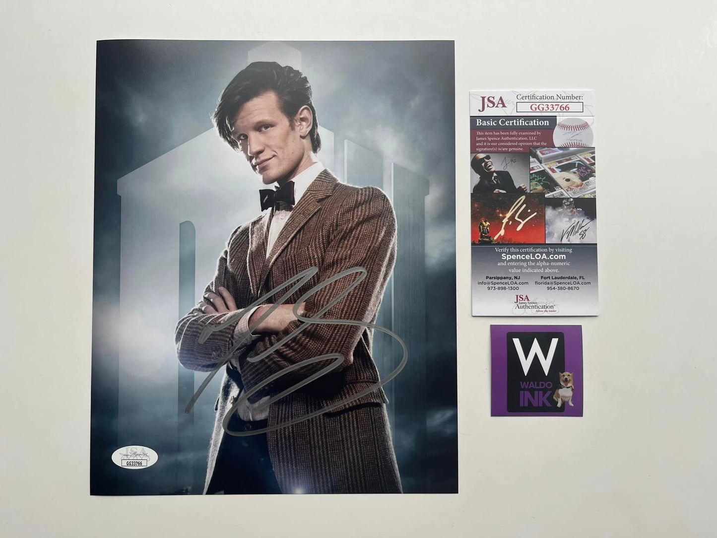 Matt Smith Signed Doctor Who 8x10 Photo - JSA COA